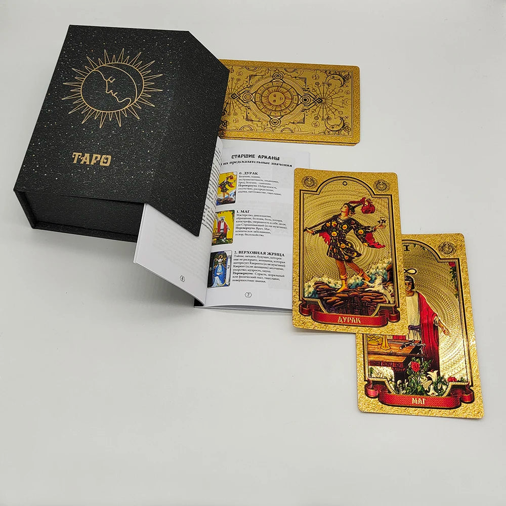Premium Gold Foil Russian Tarot Deck