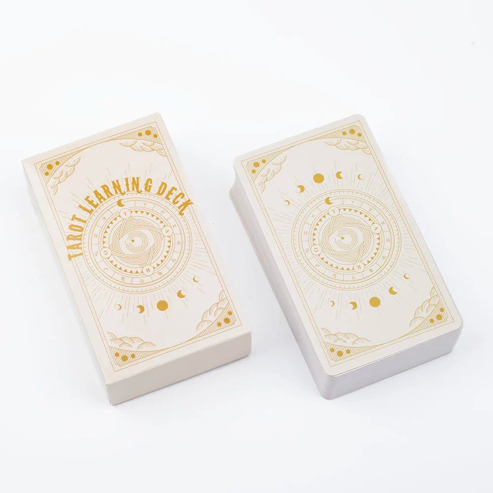 Tarot Learning Deck for Beginners 81 Cards Fortune Telling Game with English Meanings