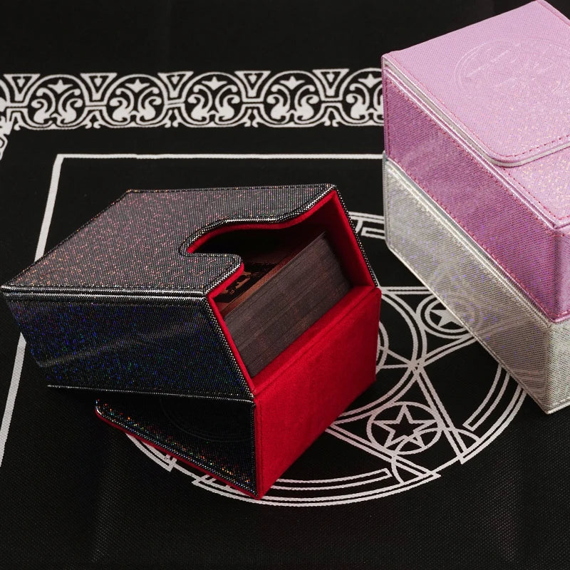 Tarot Card Box Case with Magnetic Lid Closure