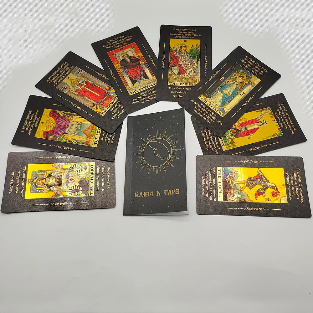 Premium Gold Foil Russian Tarot Deck