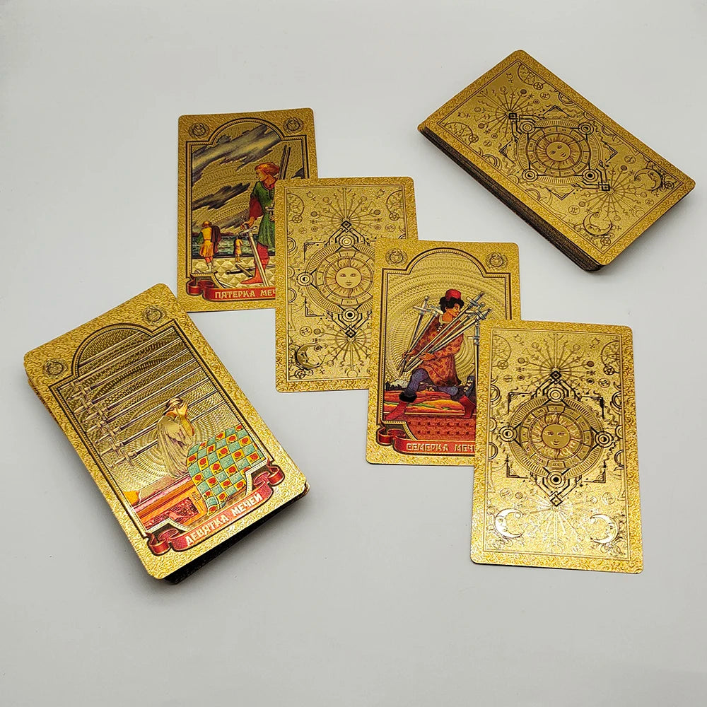 Premium Gold Foil Russian Tarot Deck