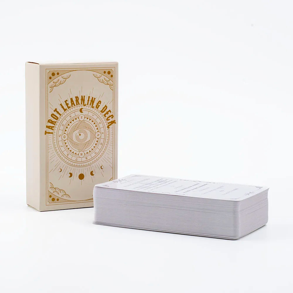 Tarot Learning Deck for Beginners 81 Cards Fortune Telling Game with English Meanings