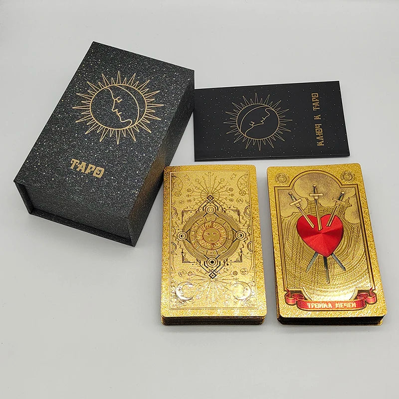 Premium Gold Foil Russian Tarot Deck